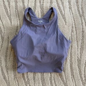 Athleta Lavender High-Neck Sports Bra
